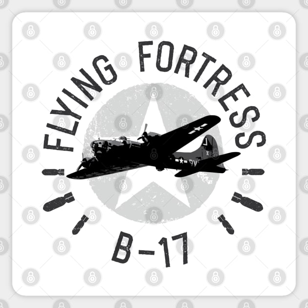 B17 Flying Fortress Sticker by J31Designs